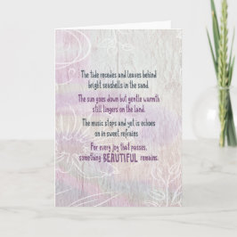 Tarjeta Tides Recede - Simpatía