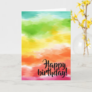 Tarjeta Tie Dye