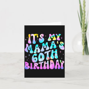 Tarjeta Tie-dye cumpleaños 60 de mamá feliz 60 años