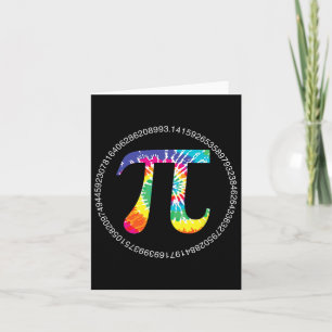 Tarjeta Tie Dye Pi Day T Shirt Physics Math Teacher Engine