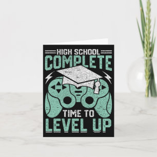 Tarjeta Tiempo completo de la escuela para subir de nivel 