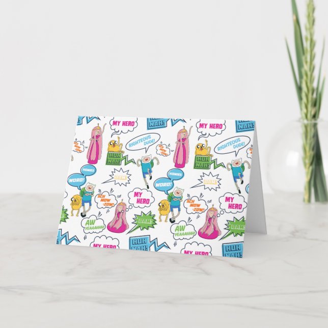 Tarjeta Tiempo de aventura | Patrón de llamadas de caracte (Anverso)