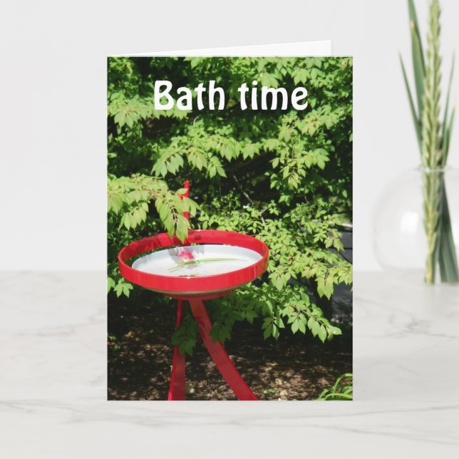 TARJETA ¿TIEMPO DE BAÑO O TIEMPO DE FIESTA? CUMPLEAÑOS (Anverso)