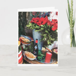 TARJETA TIEMPO DE CELEBRAR "NAVIDADES" FAMILIARES Y AMIGOS