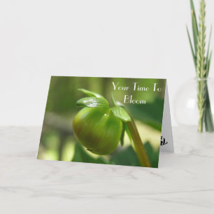 Tarjeta Tiempo de florecer  -