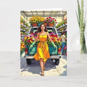 Tarjeta Tiempo de humor primaveral para comprar plantas di