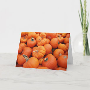 Tarjeta Tiempo de la calabaza