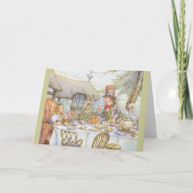 Tarjeta Tiempo de la fiesta del té (Anverso)