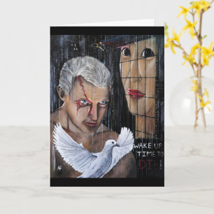 Tarjeta ¡Tiempo de morir! Pintura de Alfred Fox
