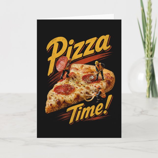 Tarjeta ¡Tiempo de Pizza! (Anverso)