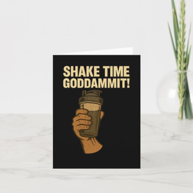 Tarjeta Tiempo de sacudida - Gimnasio divertido de constru (Anverso)