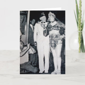 Tarjeta Tiempo del fiesta - saludos de la foto del vintage