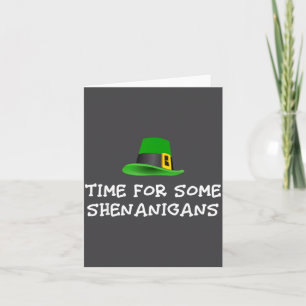 Tarjeta Tiempo para algunas travesuras Día de San Patricio