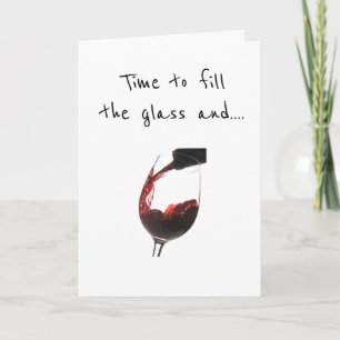 TARJETA TIEMPO PARA PONER EL VINO Y CELEBRAR "TU DÍA"