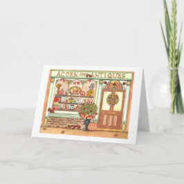 Tarjeta Tienda de Antigüedades Thanksgiving