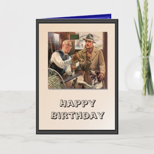 Tarjeta Tienda de caza y pesca (Anverso)