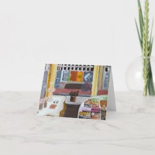 Tarjeta Tienda del chocolate en Amsterdam