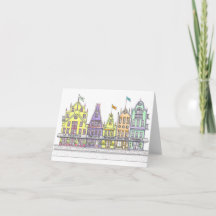 Tiendas italianas dobladas Notecard