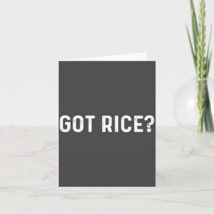 Tarjeta Tiene Arroz Awkward Divertido Social Asiático 
