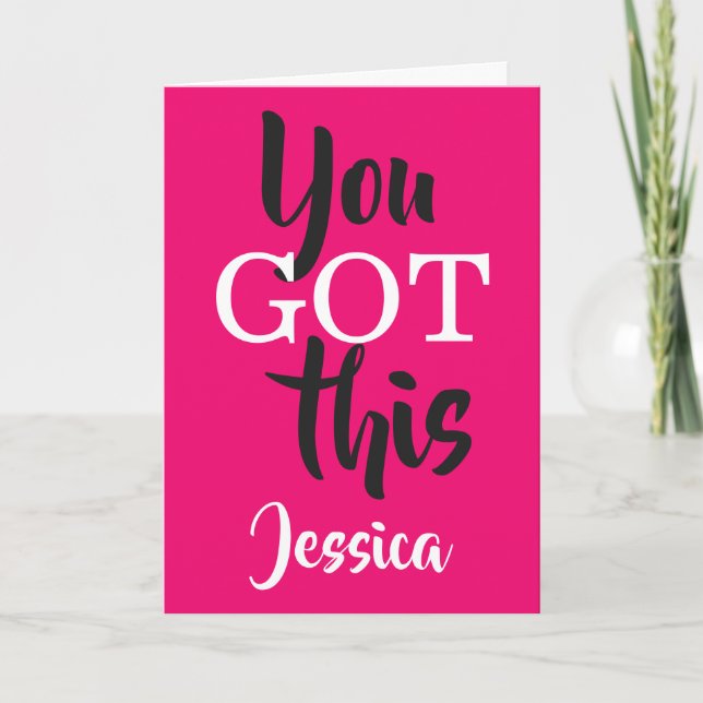 Tarjeta Tiene Este Nombre Personalizado (Anverso)