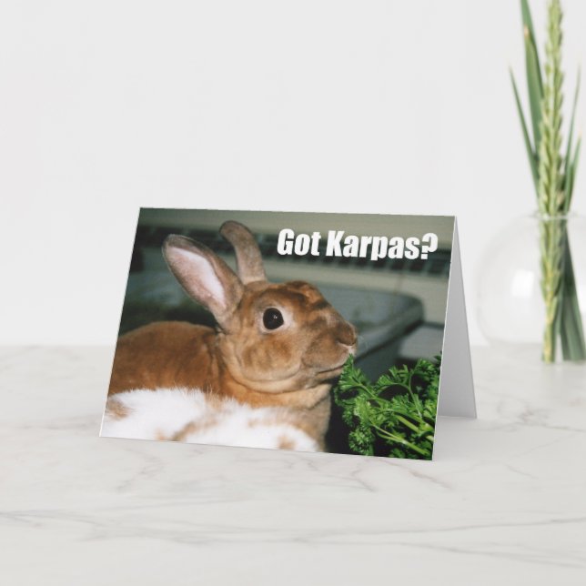 Tarjeta ¿Tienes a Karpas? (Anverso)