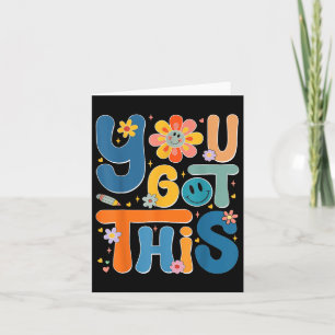 Tarjeta Tienes este Test Day Rock the Test Teacher Testin