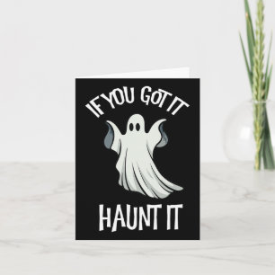 Tarjeta Tienes Que Tirar El Vestido Fantasma De Halloween