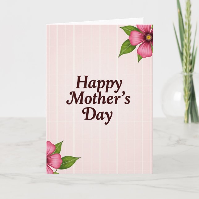 Tarjeta Tierna del Día de la Madre (Anverso)