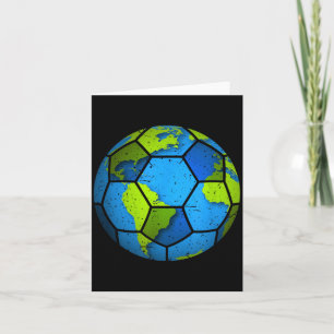 Tarjeta Tierra Balón de Fútbol Tierra Favoritos del Día de
