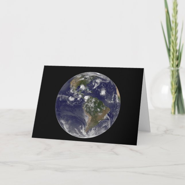 Tarjeta Tierra Completa Que Muestra Tormentas Tropicales E (Anverso)
