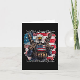 Tarjeta Tierra De Los Estados Unidos Libre 4 De Julio Patr