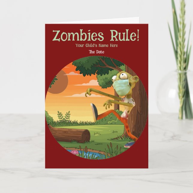 Tarjeta Tierra de Zombies (Anverso)