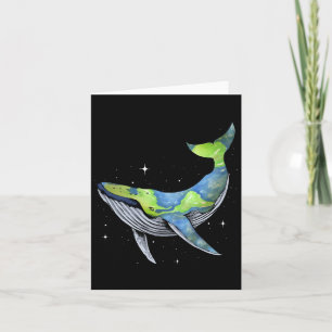 Tarjeta Tierra Mar Planeta Orcas Ballena Salva El Planeta