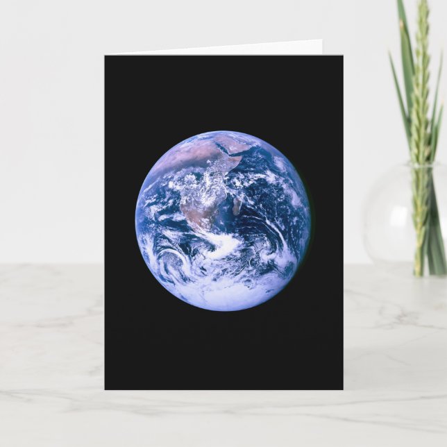Tarjeta Tierra vista desde el espacio (Anverso)