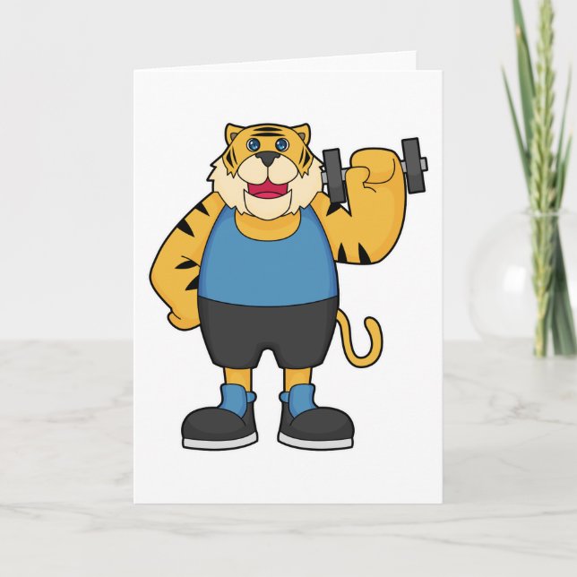 Tarjeta Tiger Fitness Mancuerna (Anverso)