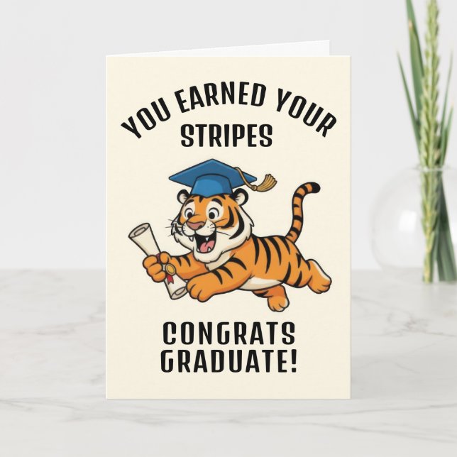 Tarjeta Tiger Graduation (Anverso)
