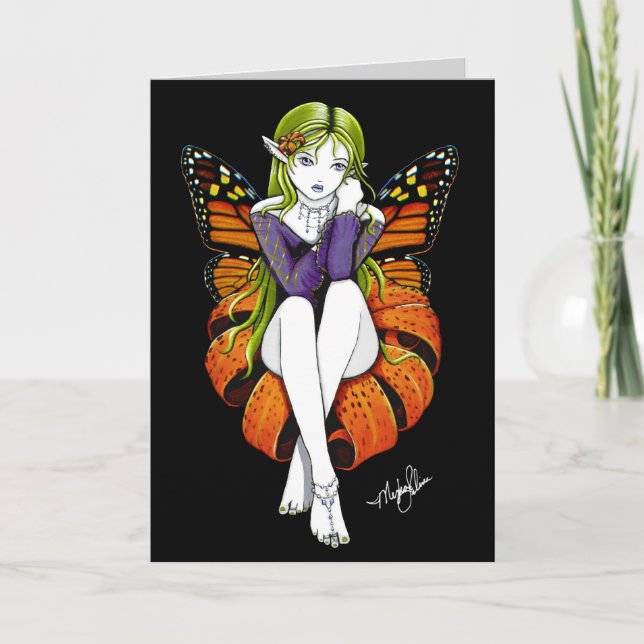 Tarjeta Tiger Lillith Flower Fairy Card (Anverso)