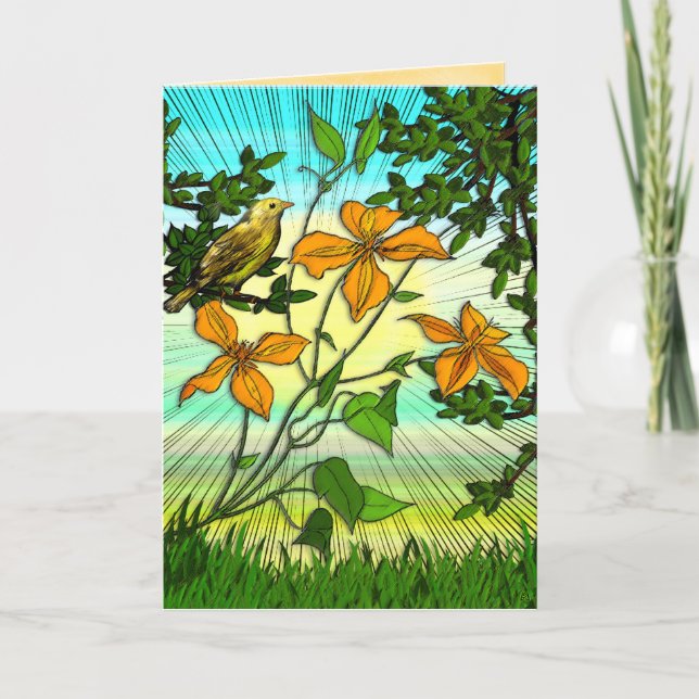 Tarjeta Tiger Lily Morn (tarjeta) (Anverso)