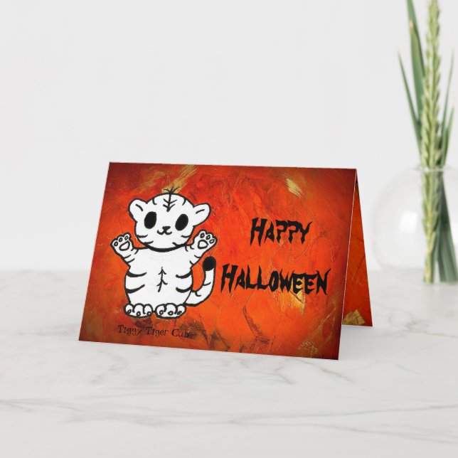 Tarjeta Tiggy-Feliz Halloween (Anverso)