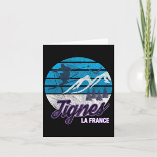 Tarjeta Tignes Francia Estación de esquí de los Alpes Fran
