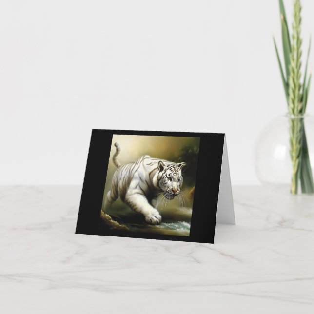 Tarjeta Tigre blanco chino (17) (Anverso)