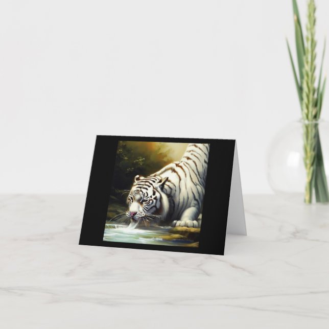 Tarjeta Tigre blanco chino (20) (Anverso)