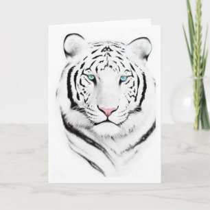 Tarjeta Tigre blanco siberiano