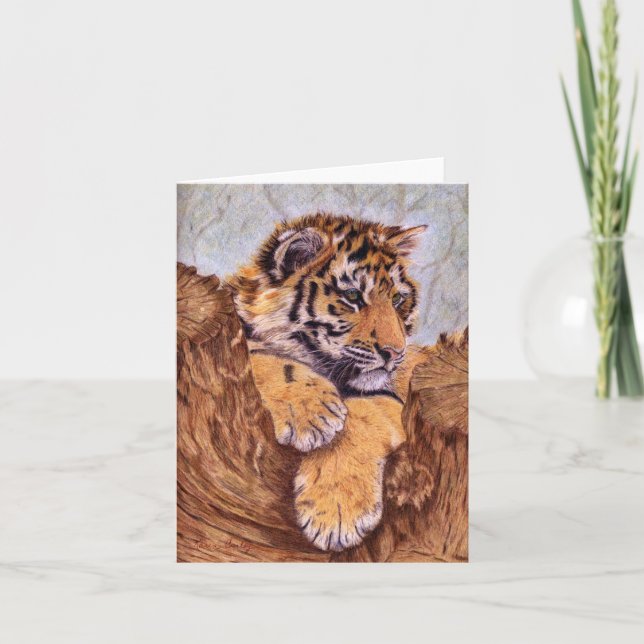 Tarjeta Tigre Cub Notecards (Anverso)