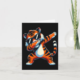 Tarjeta Tigre Dabbing con Sungles Animal Tigre