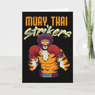 Tarjeta Tigre de Muay Thai Boxeo Tailandés Kickboxing Tail