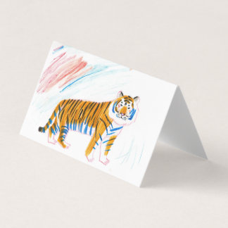 Tarjeta Tigre de papel