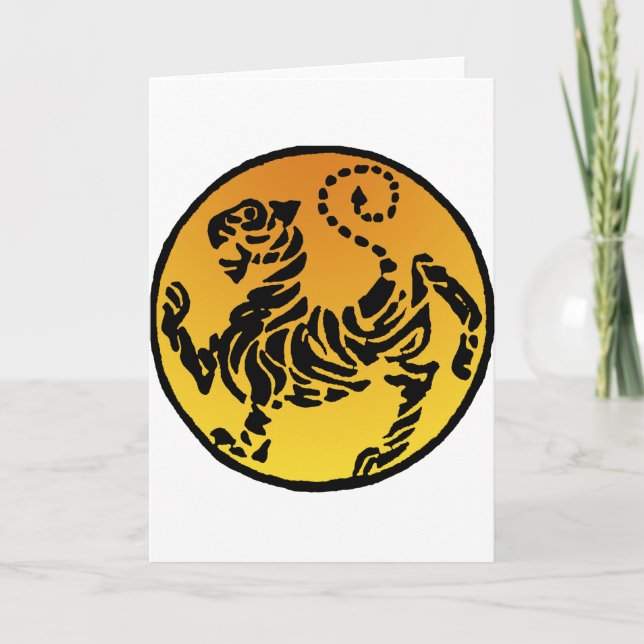 Tarjeta Tigre de Shotokan - Oro (Anverso)
