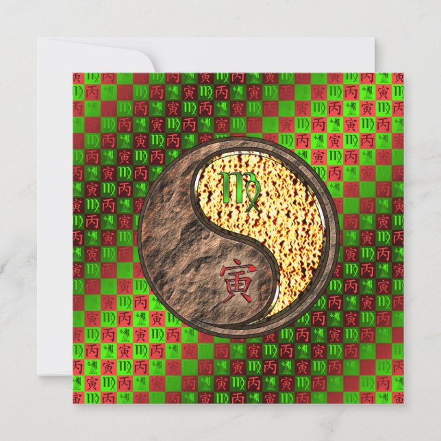 Tarjeta Tigre de virus y fuego (Anverso)