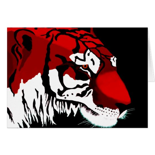 Tarjeta Tigre del tigre